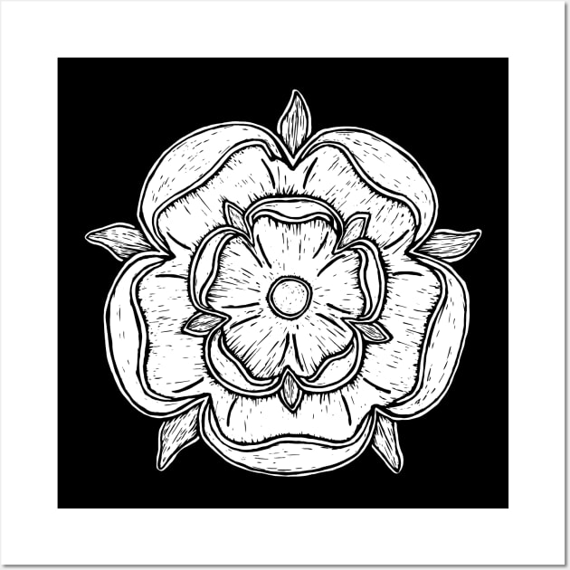 Elegant Tudor Rose Wall Art by LaForma